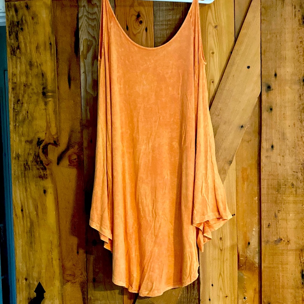 New Lands California Swanky, fun dress in creamsicle